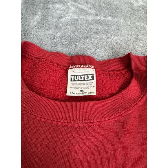 Vintage 90s Ohio State Buckeyes Pullover Sweatshirt Men's Size 2XL XXL Red - Picture 7 of 11